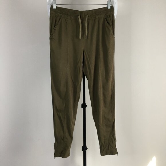 LUCKY BRAND Green Zip Ankle Drawstring Waist Jogger Pant - Picture 3 of 14